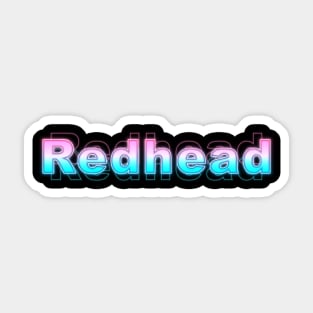 Redhead Sticker